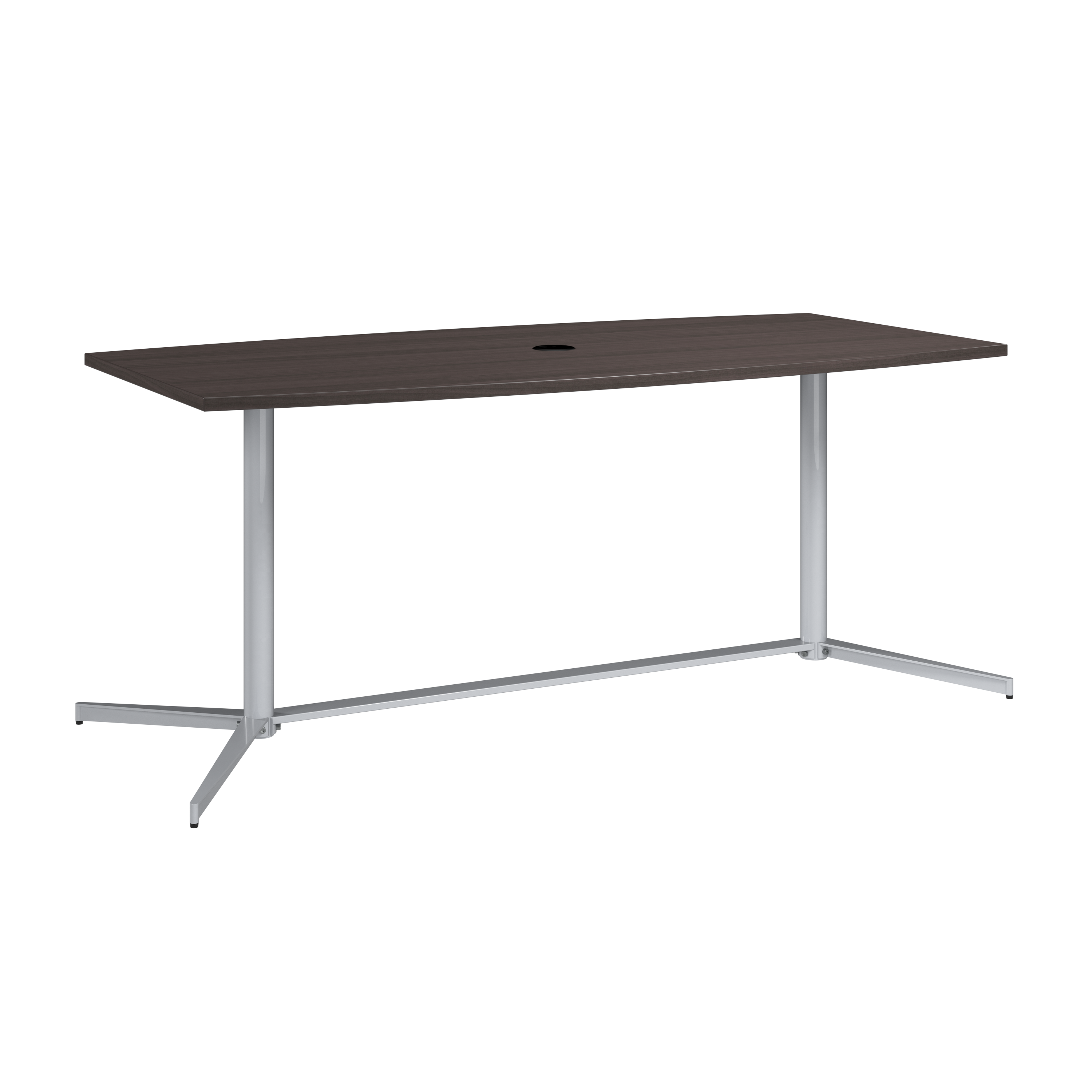 Shop 72-inch Office Conference Table with Metal Base 99TBM72SGSVK 1 #color_storm gray/cool gray metallic