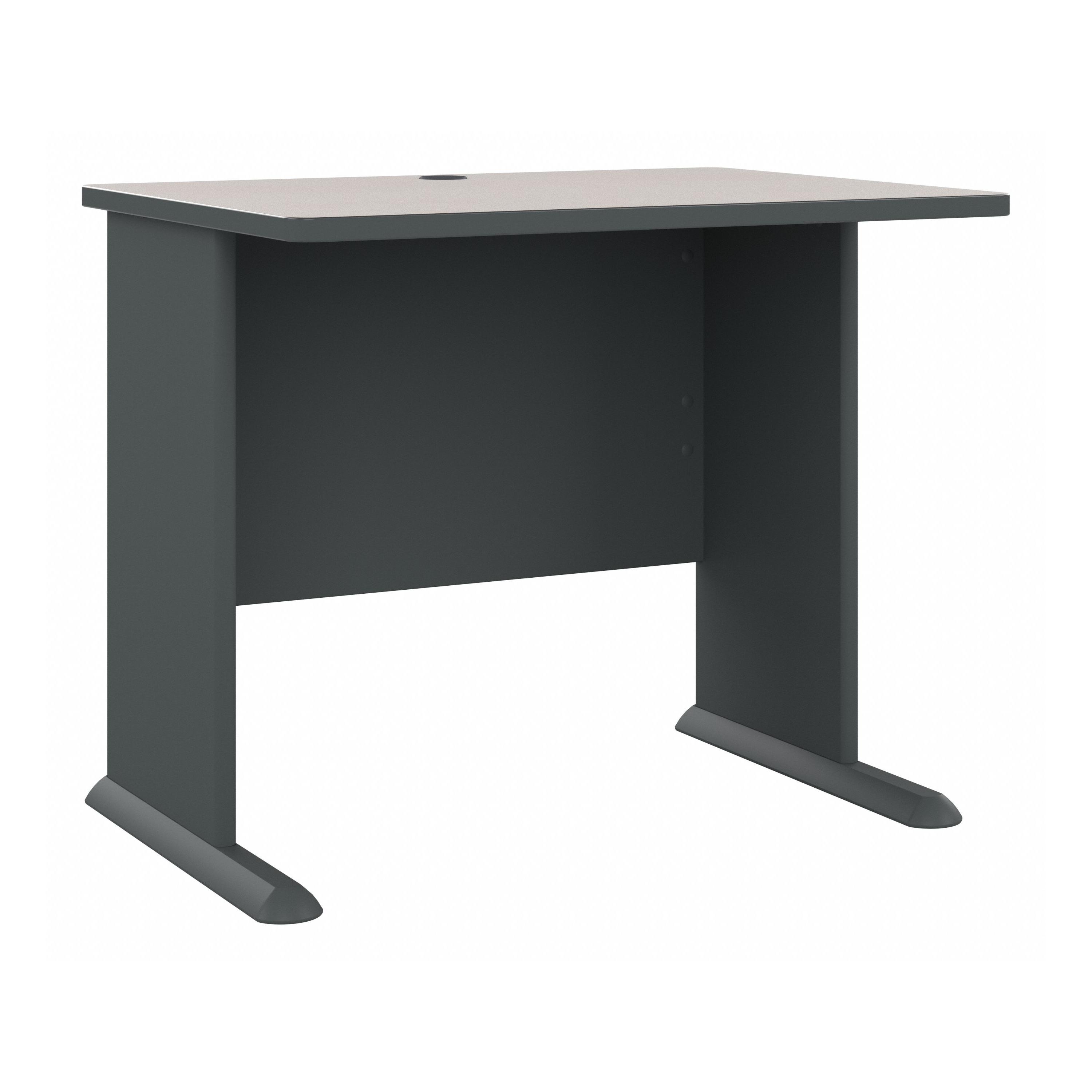 Shop Bush Business Furniture Series A 36W Desk 02 WC8436A #color_slate/white spectrum