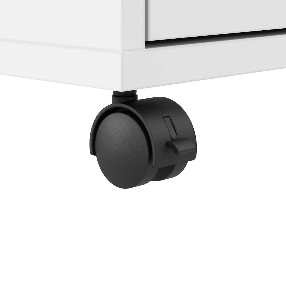 Shop Bush Business Furniture Hustle 4 Person L Shaped Desk with Mobile File Cabinets