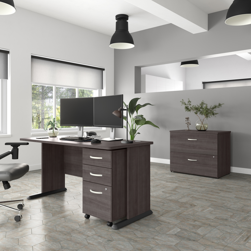Shop Bush Business Furniture Studio A 60W Computer Desk, Image 04, SDD160SG, #color_storm gray