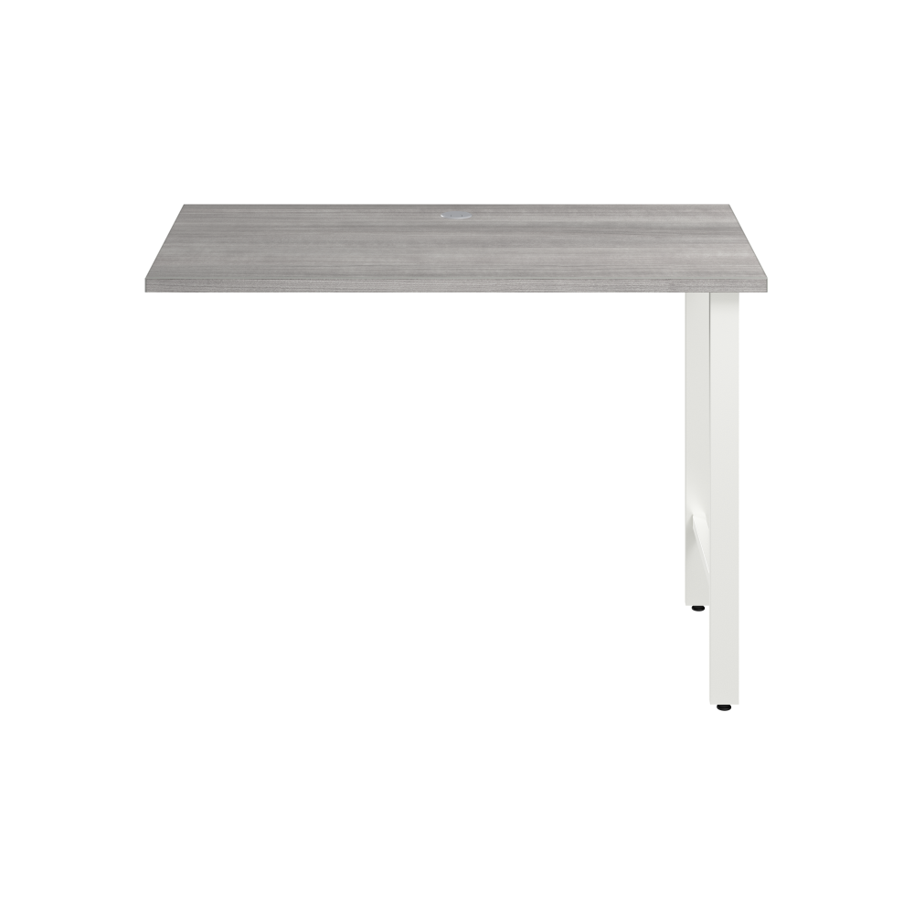Shop Bush Business Furniture Hustle 42W x 24D Desk Return with Metal Legs, Image 03, HUR142PG, #color_platinum gray
