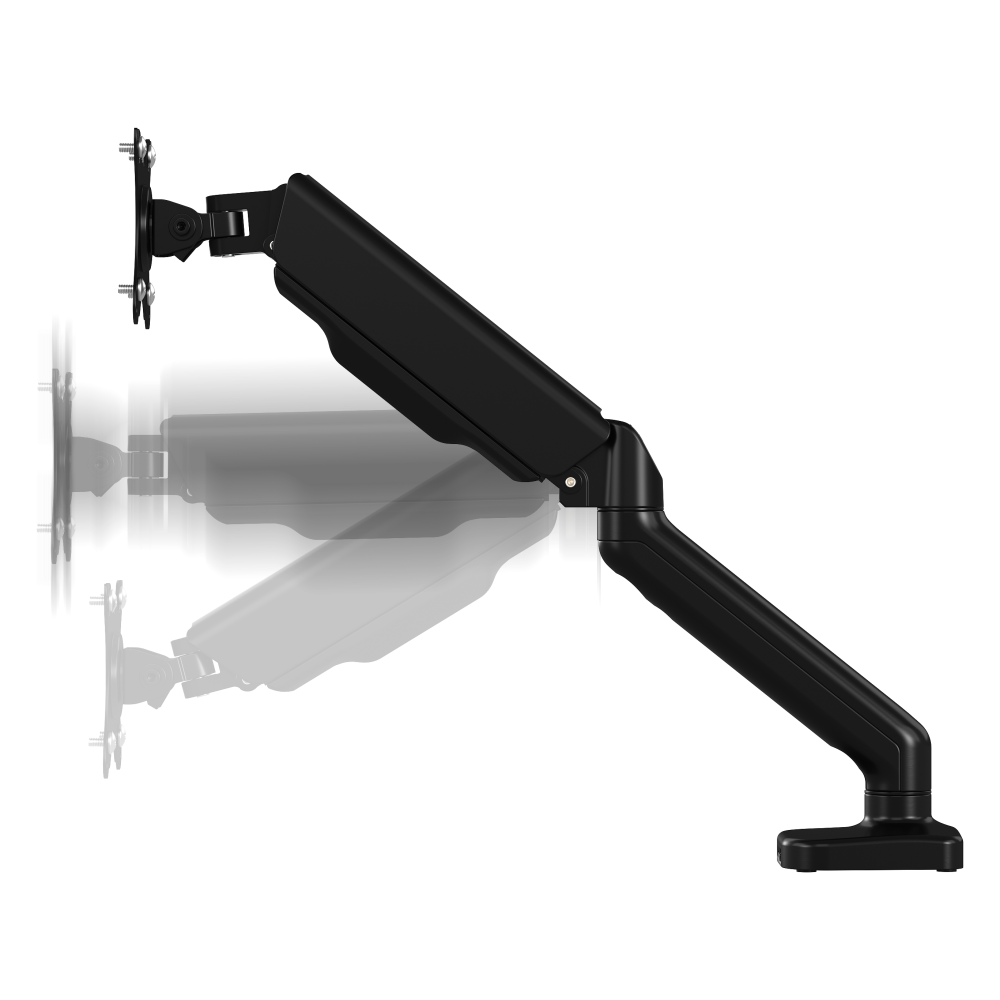 Shop Bush Business Furniture Adjustable Monitor Arm with USB Port, Image 05, AC99890-03, #color_black paint