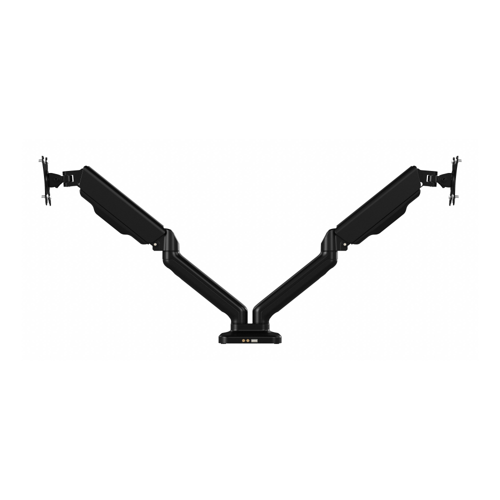 Shop Bush Business Furniture Adjustable Dual Monitor Arm with USB Port, Image 03, AC99891-03, #color_black paint