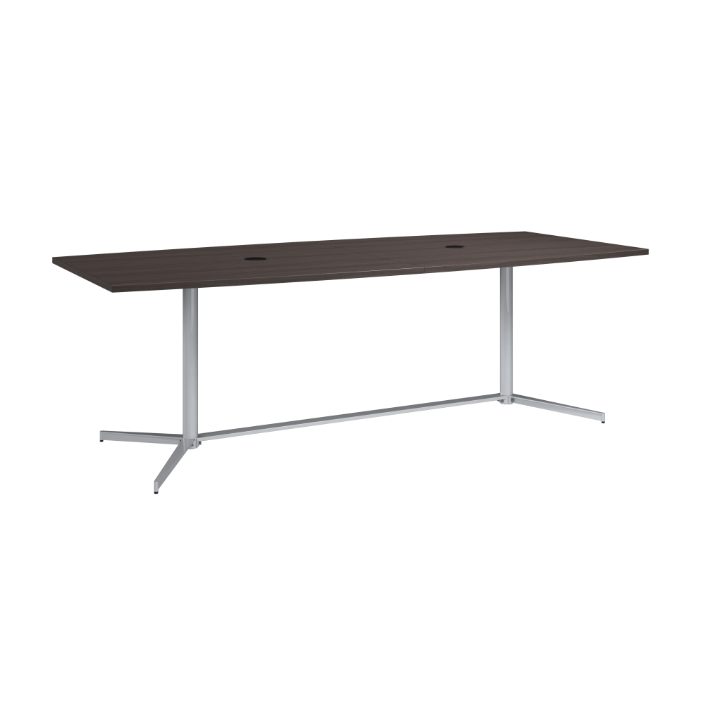 Shop Bush Business Furniture 96-inch Office Conference Table with Metal Base, Image 01, 99TBM96SGSVK, #color_storm gray