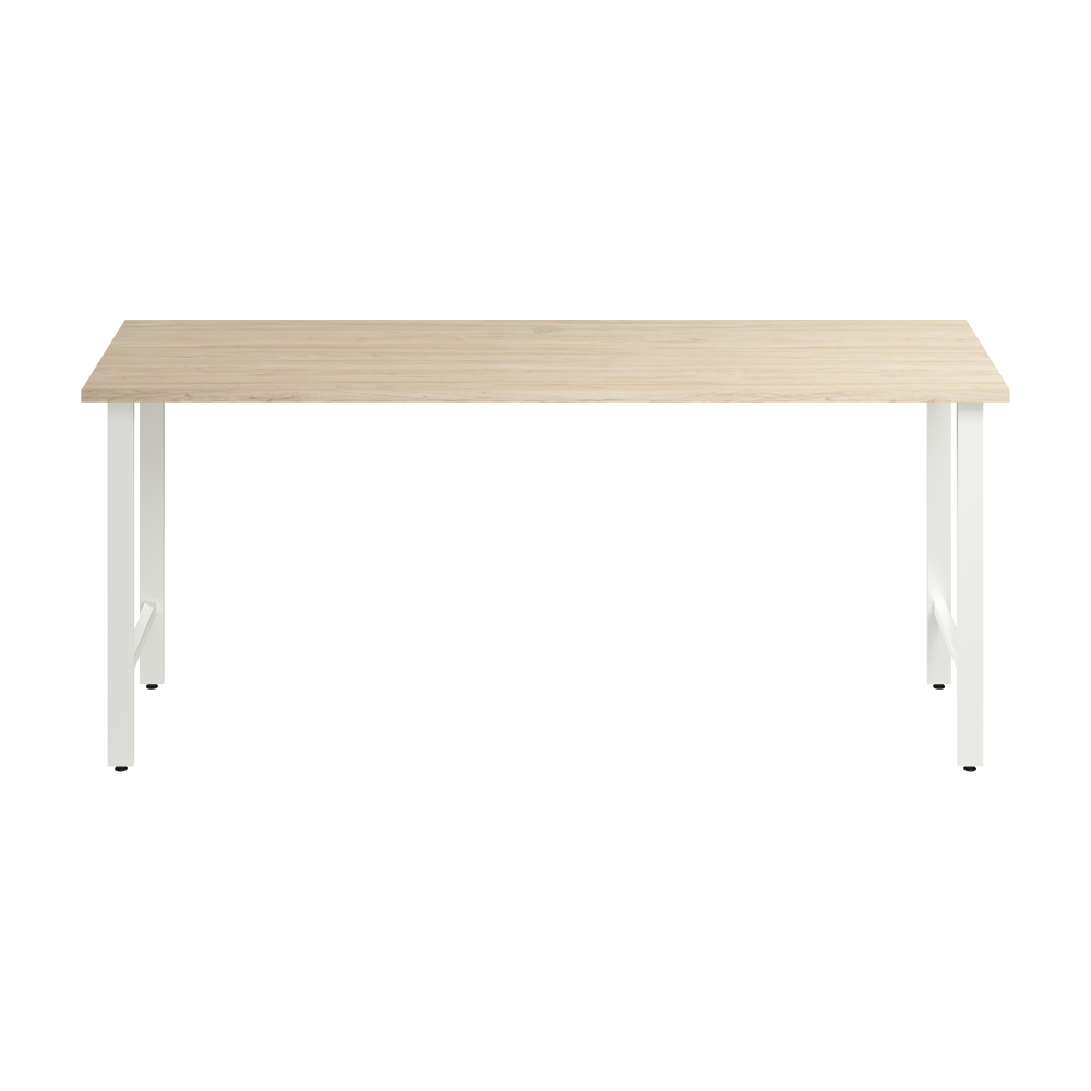 Shop Bush Business Furniture Hustle 72W x 24D Computer Desk with Metal Legs, Image 03, HUD172NE, #color_natural elm