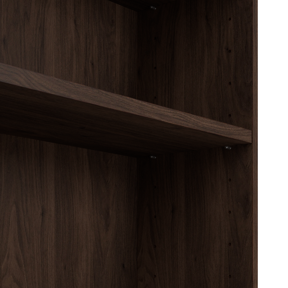 Shop Bush Business Furniture Vista Tall 5 Shelf Bookcase, Image 05, VSB12453-Z, #color_black walnut