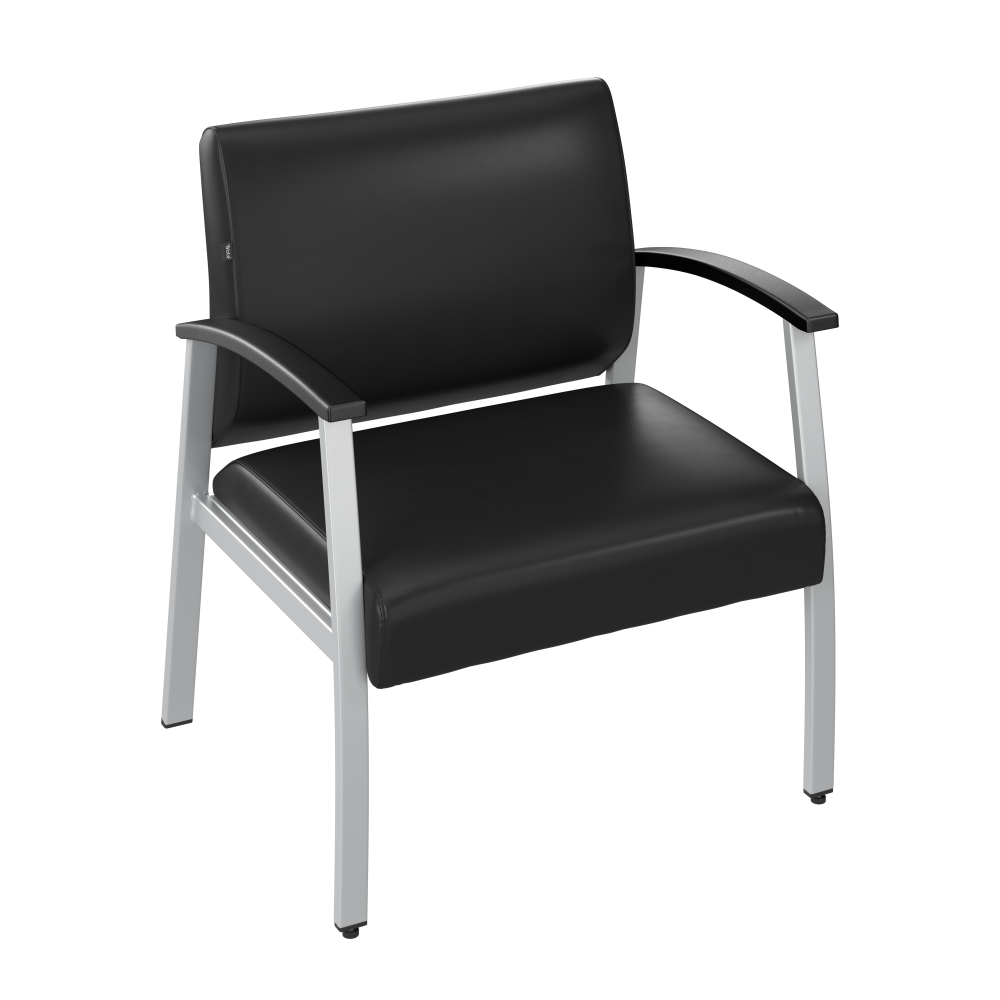 Shop Bush Business Furniture Arrive Bariatric Waiting Room Guest Chair with Arms, Image 03, CH3902BVL-03, #color_black vinyl