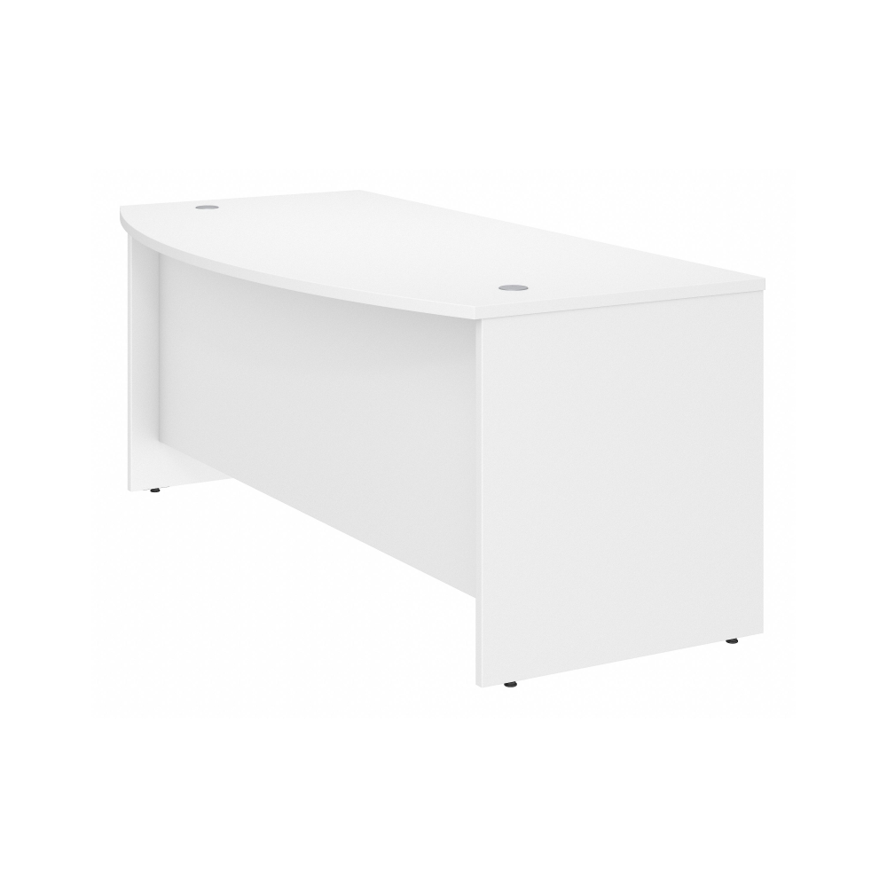 Shop Bush Business Furniture Studio C 72W x 36D Bow Front Desk, Image 03, SCD172WH, #color_white