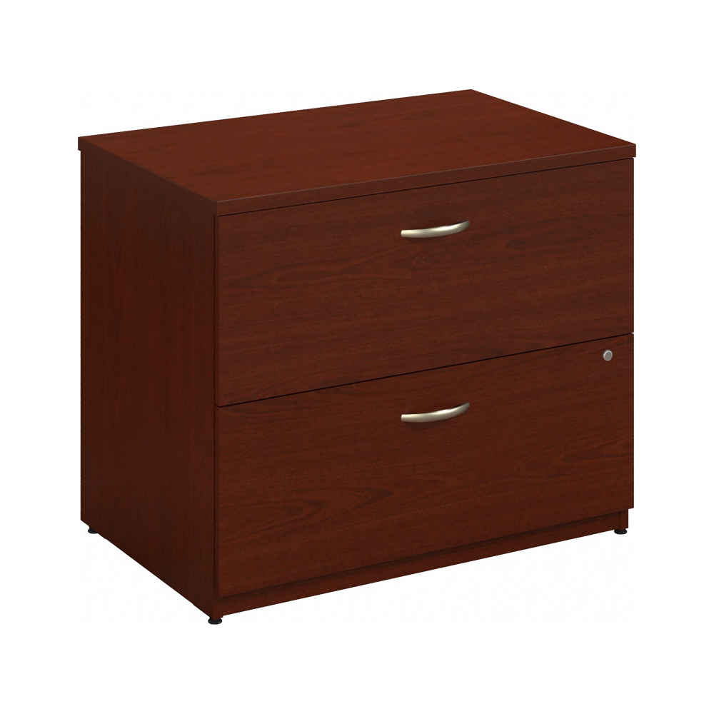 Shop Bush Business Furniture Series C Lateral File Cabinet, Image 01, WC36754CSU, #color_mahogany