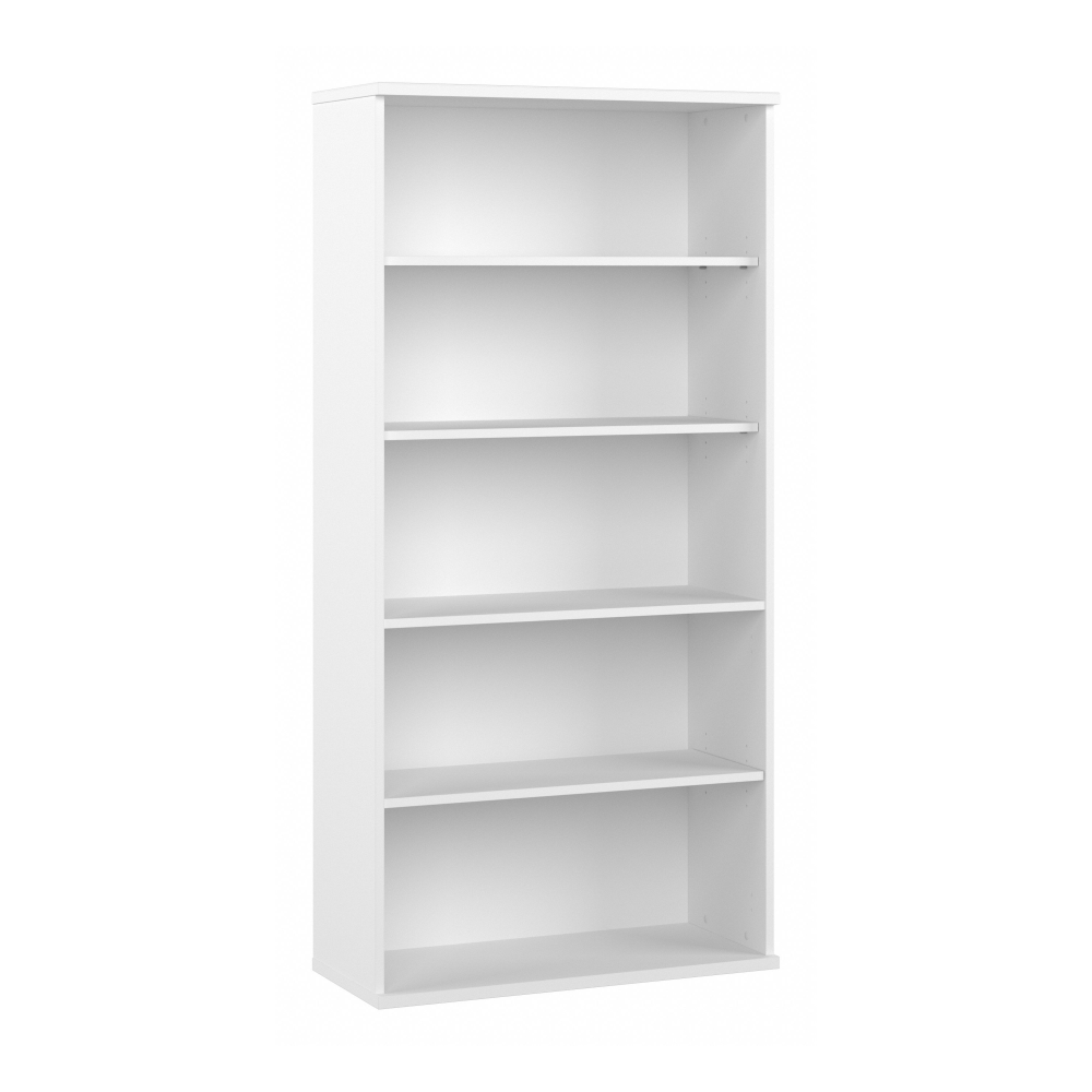 Bush Business Furniture Hybrid Tall 5 Shelf Bookcase