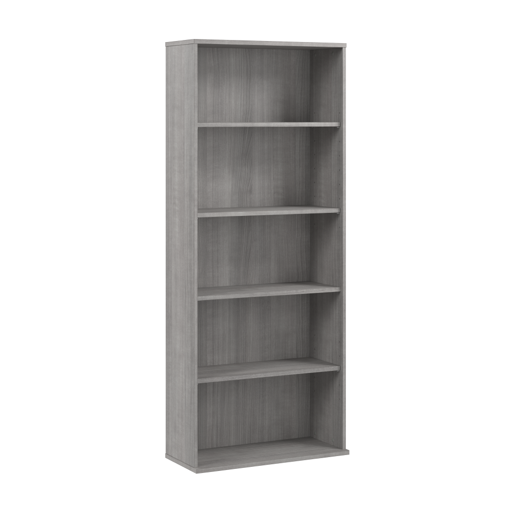 Shop Bush Business Furniture Hustle Tall 5 Shelf Bookcase, Image 01, HUB230PG, #color_platinum gray