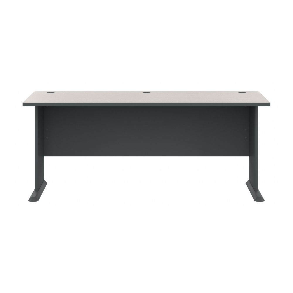 Shop Bush Business Furniture Series A 72W Desk, Image 03, WC84872, #color_slate/white spectrum