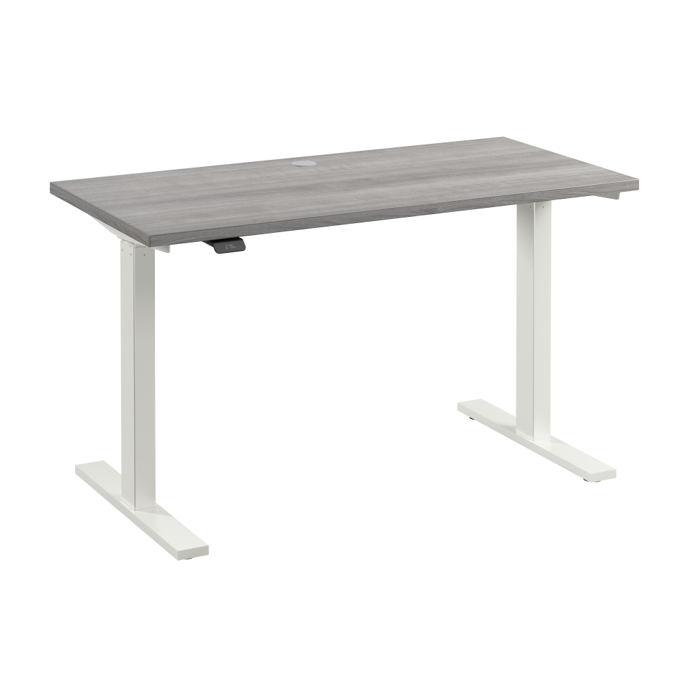 Shop Bush Business Furniture Move 60 Series 48W x 24D Electric Height Adjustable Standing Desk, Image 01, M6S4824PGWK, #color_platinum gray/white powder coat