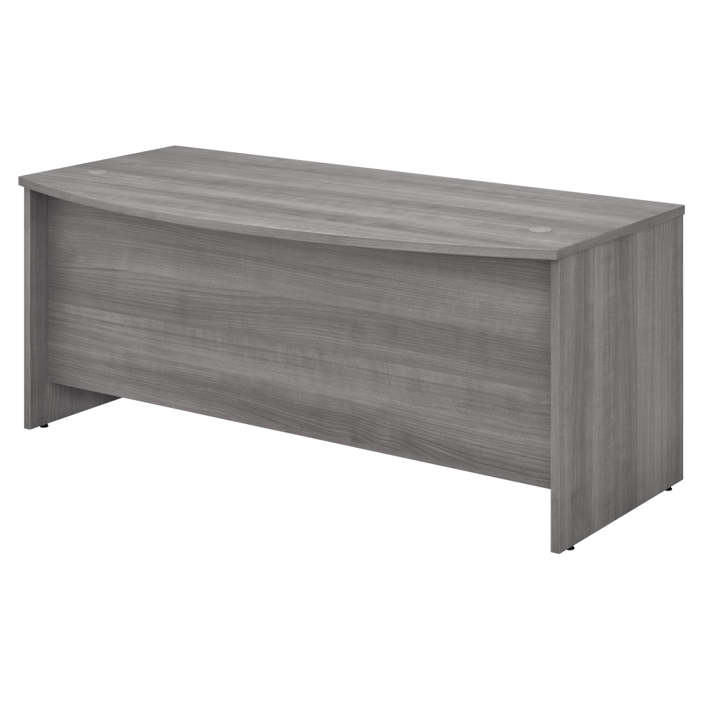 Shop Bush Business Furniture Studio C 72W x 36D Bow Front Desk, Image 01, SCD172PG, #color_platinum gray