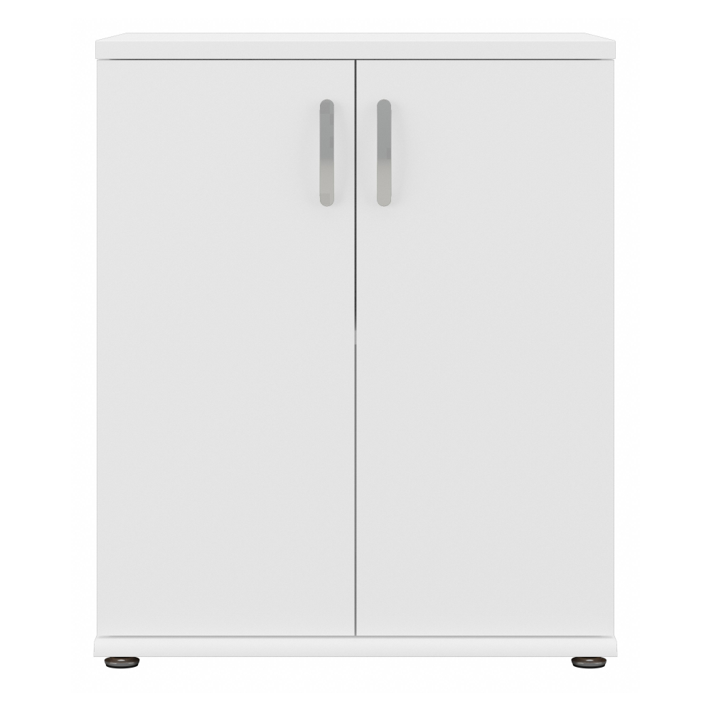 Shop Bush Business Furniture Universal Floor Storage Cabinet with Doors and Shelves, Image 03, UNS128WH, #color_white