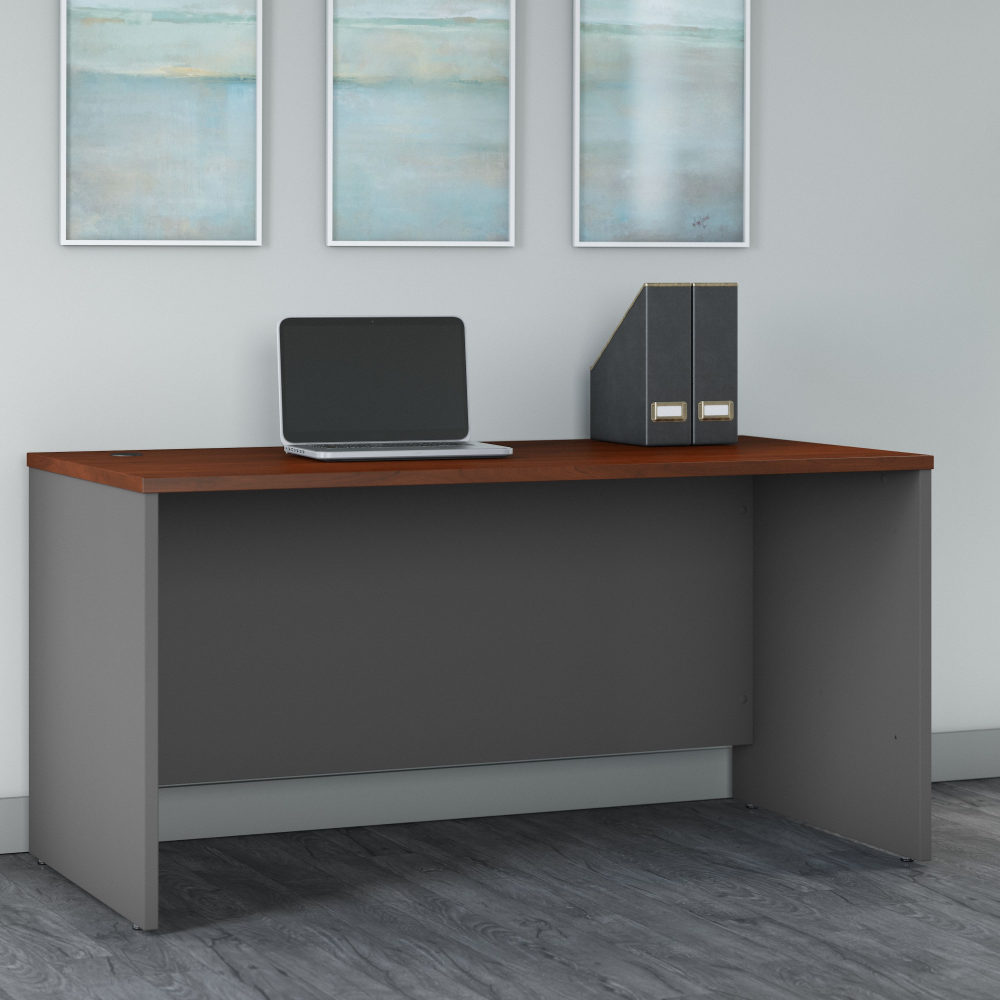 Shop Bush Business Furniture Series C 60W x 30D Office Desk, Image 02, WC24431, #color_hansen cherry/graphite gray