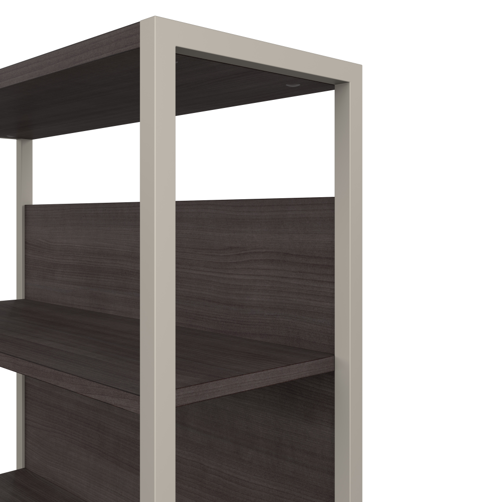 Shop Bush Business Furniture Hybrid 2 Drawer Lateral File Cabinet with Shelves, Image 05, HYB018SGSU, #color_storm gray