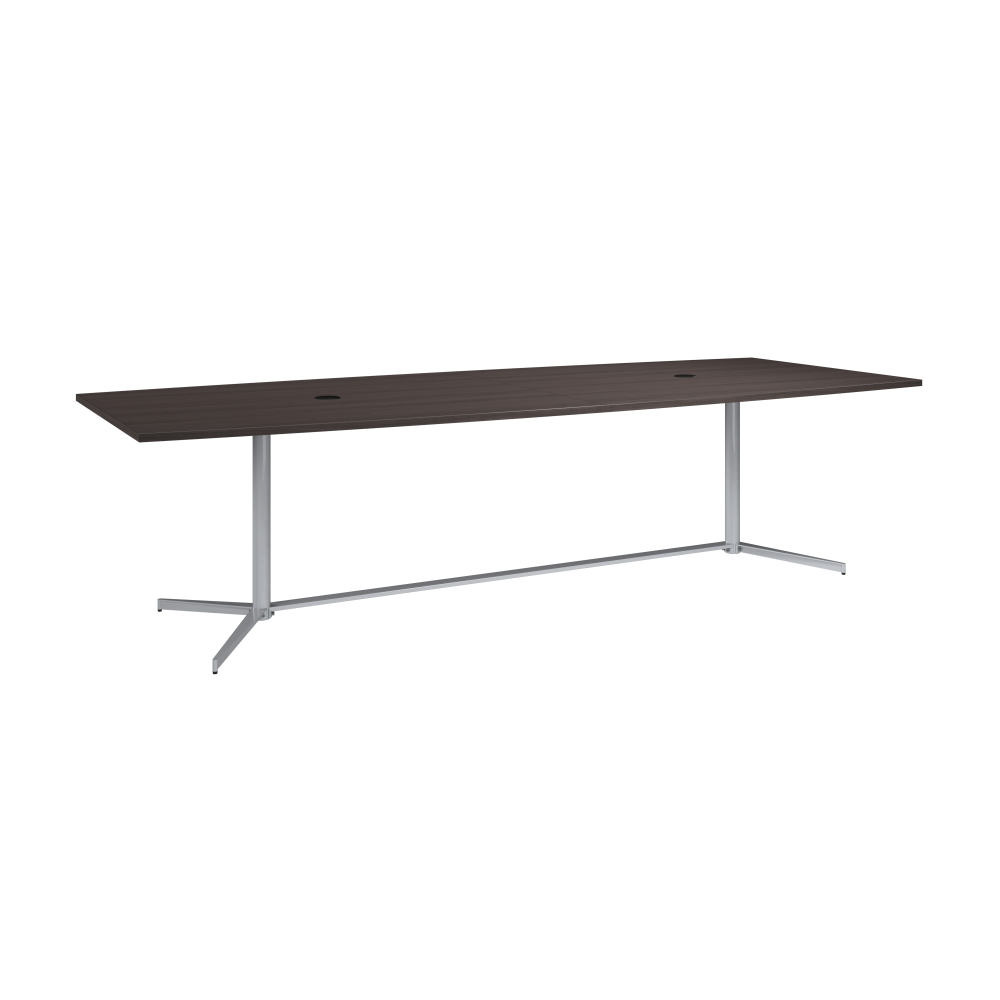 Shop Bush Business Furniture 120-inch Office Conference Table with Metal Base, Image 01, 99TBM120SGSVK, #color_storm gray