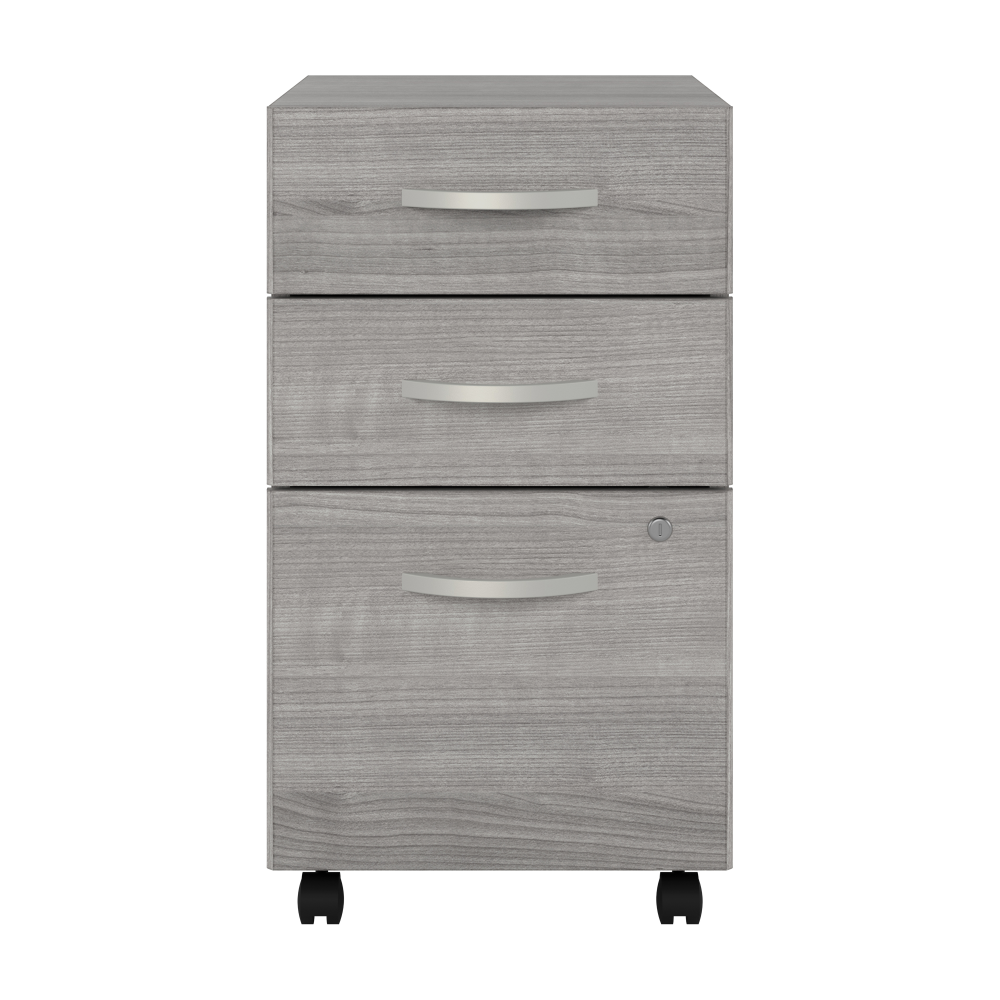 Shop Bush Business Furniture Studio A 3 Drawer Mobile File Cabinet - Assembled, Image 03, SDF216PGSU-Z, #color_platinum gray