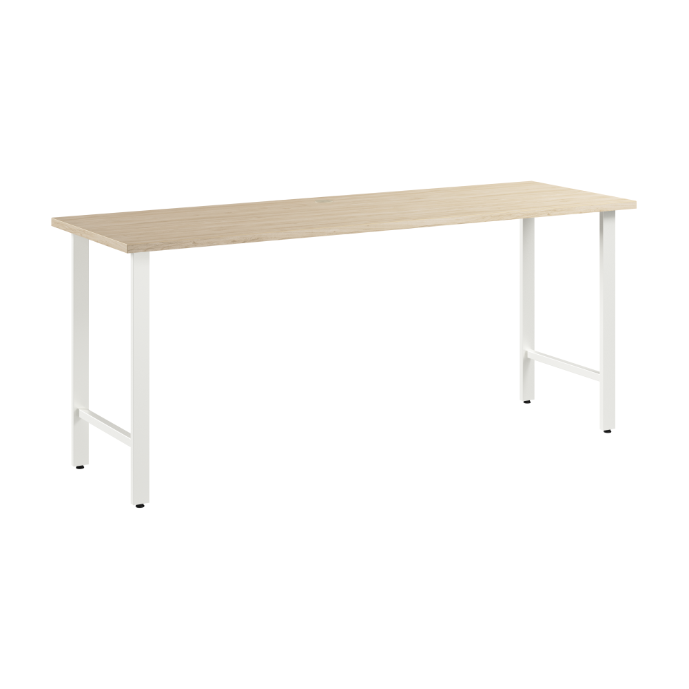 Shop Bush Business Furniture Hustle 72W x 24D Computer Desk with Metal Legs, Image 01, HUD172NE, #color_natural elm