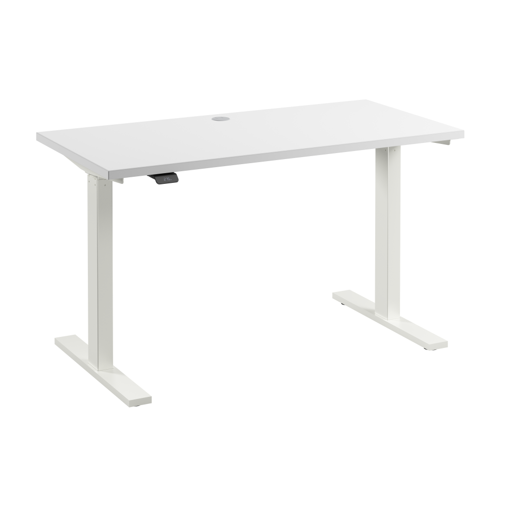 Shop Bush Business Furniture Move 60 Series 48W x 24D Electric Height Adjustable Standing Desk, Image 01, M6S4824WHWK, #color_white/white powder coat