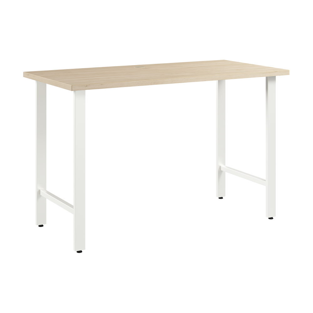 Shop Bush Business Furniture Hustle 48W x 24D Computer Desk with Metal Legs, Image 01, HUD148NE, #color_natural elm