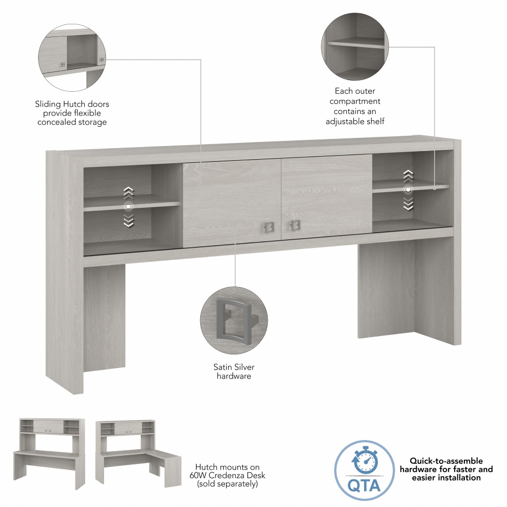 Shop Bush Business Furniture Echo 72W Desk Hutch, Image 08, KI60211-03, #color_gray sand