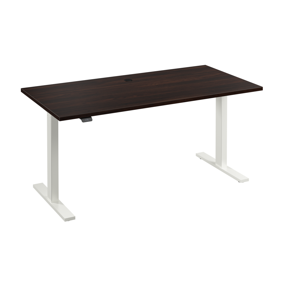 Shop Bush Business Furniture Move 60 Series 60W x 30D Electric Height Adjustable Standing Desk, Image 01, M6S6030BWWK, #color_black walnut/white powder coat