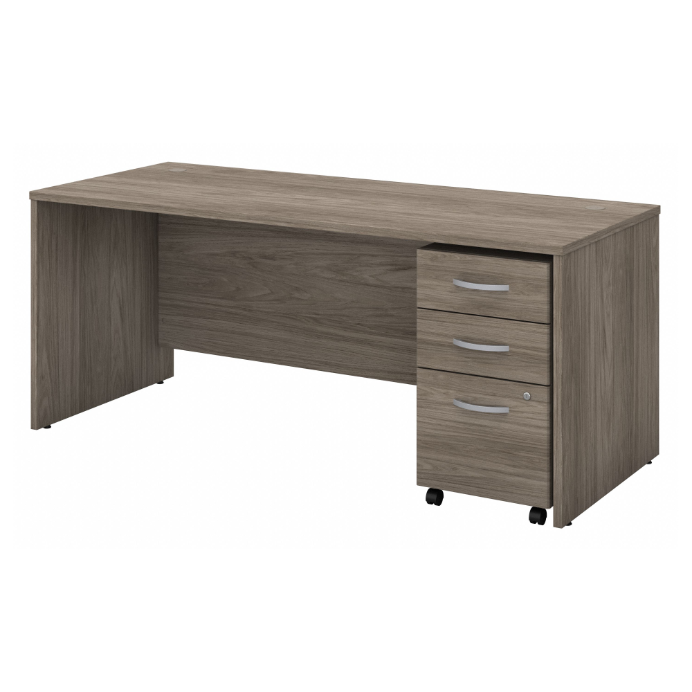 Shop Bush Business Furniture Studio C 72W x 30D Office Desk with Mobile File Cabinet, Image 01, STC013MHSU, #color_modern hickory