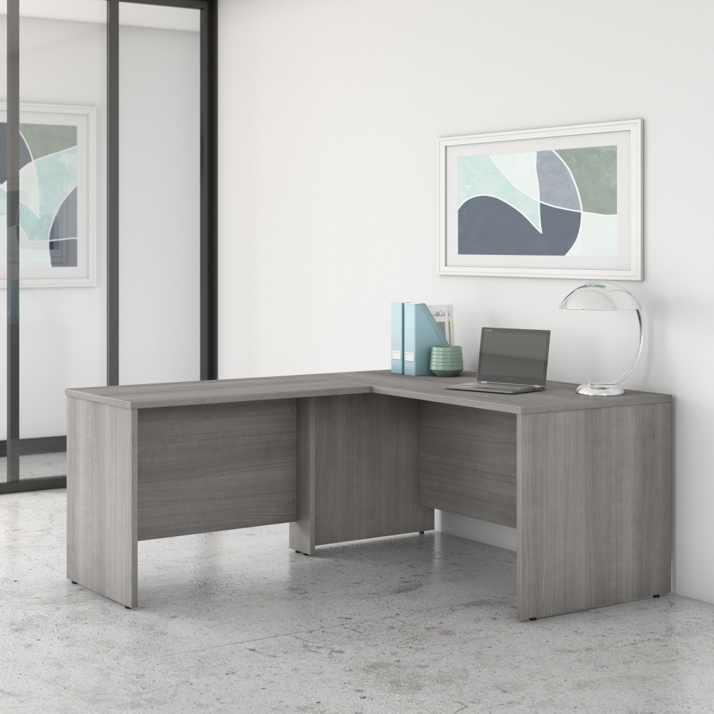 Shop Bush Business Furniture Studio C 60W x 30D L Shaped Desk with 42W Return, Image 02, STC050PG, #color_platinum gray