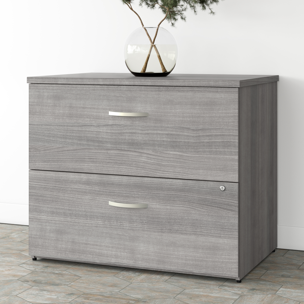 Shop Bush Business Furniture Studio A 2 Drawer Lateral File Cabinet - Assembled, Image 02, SDF136PGSU-Z, #color_platinum gray