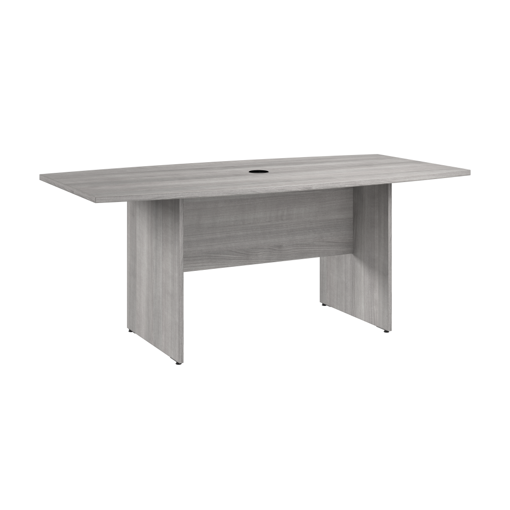 Shop Bush Business Furniture 72-inch Office Conference Table with Wood Base, Image 01, 99TB7236PG, #color_platinum gray