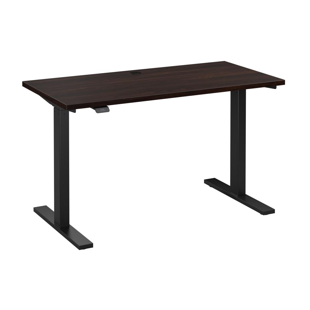 Shop Bush Business Furniture Move 60 Series 48W x 24D Electric Height Adjustable Standing Desk, Image 01, M6S4824BWBK, #color_black walnut/black powder coat