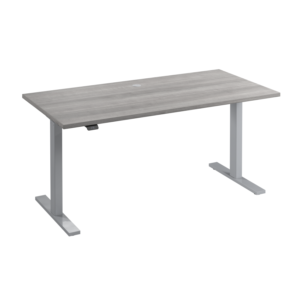 Shop Bush Business Furniture Move 60 Series 60W x 30D Electric Height Adjustable Standing Desk, Image 01, M6S6030PGSK, #color_platinum gray/cool gray metallic