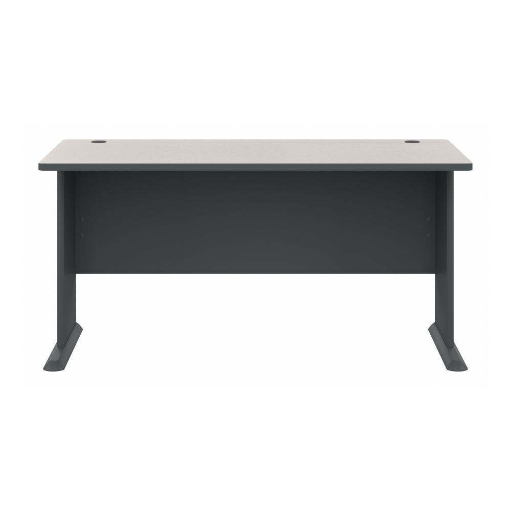Shop Bush Business Furniture Series A 60W Desk, Image 03, WC8460A, #color_slate/white spectrum