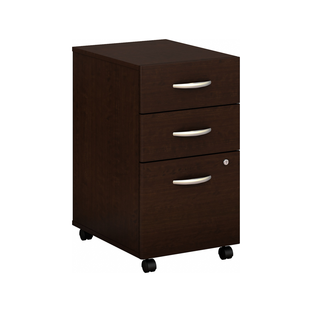 Shop Bush Business Furniture Series C 3 Drawer Mobile File Cabinet, Image 01, WC12953, #color_mocha cherry