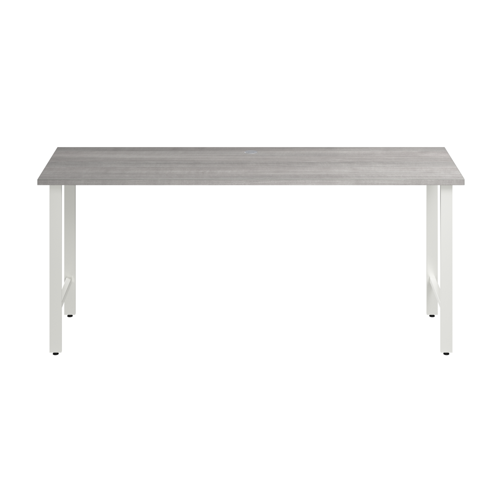 Shop Bush Business Furniture Hustle 72W x 24D Computer Desk with Metal Legs, Image 03, HUD172PG, #color_platinum gray