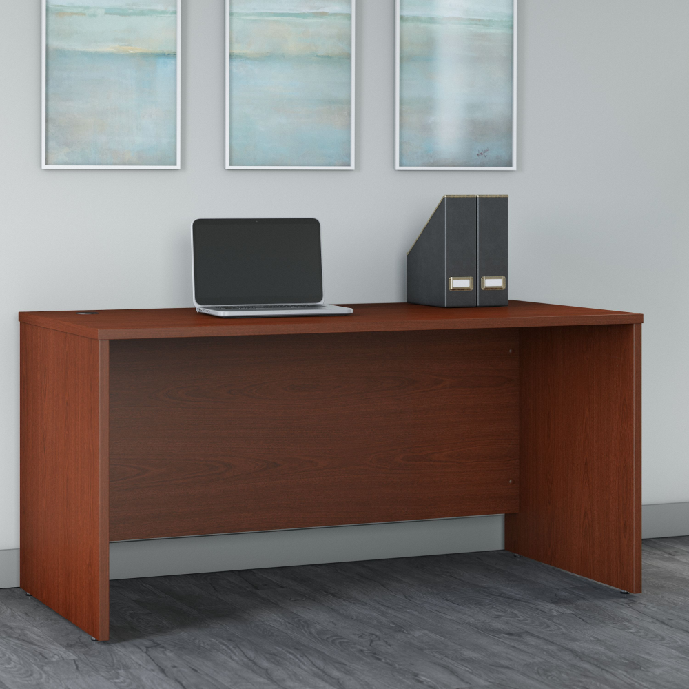 Shop Bush Business Furniture Series C 60W x 30D Office Desk, Image 02, WC36731, #color_mahogany