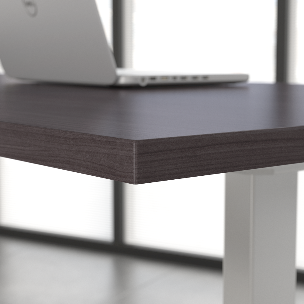 Shop Move 60 Series by Bush Business Furniture 60W x 30D Height Adjustable Standing Desk with Storage, Image 05, M6S011SGSU, #color_storm gray/cool gray metallic