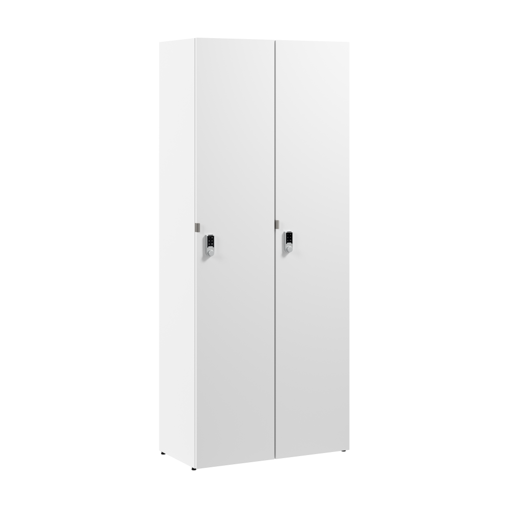 Shop Bush Business Furniture Assure Single Tier 2 Door Storage Locker with Keypad Locks, Image 01, AUS230WHK, #color_white