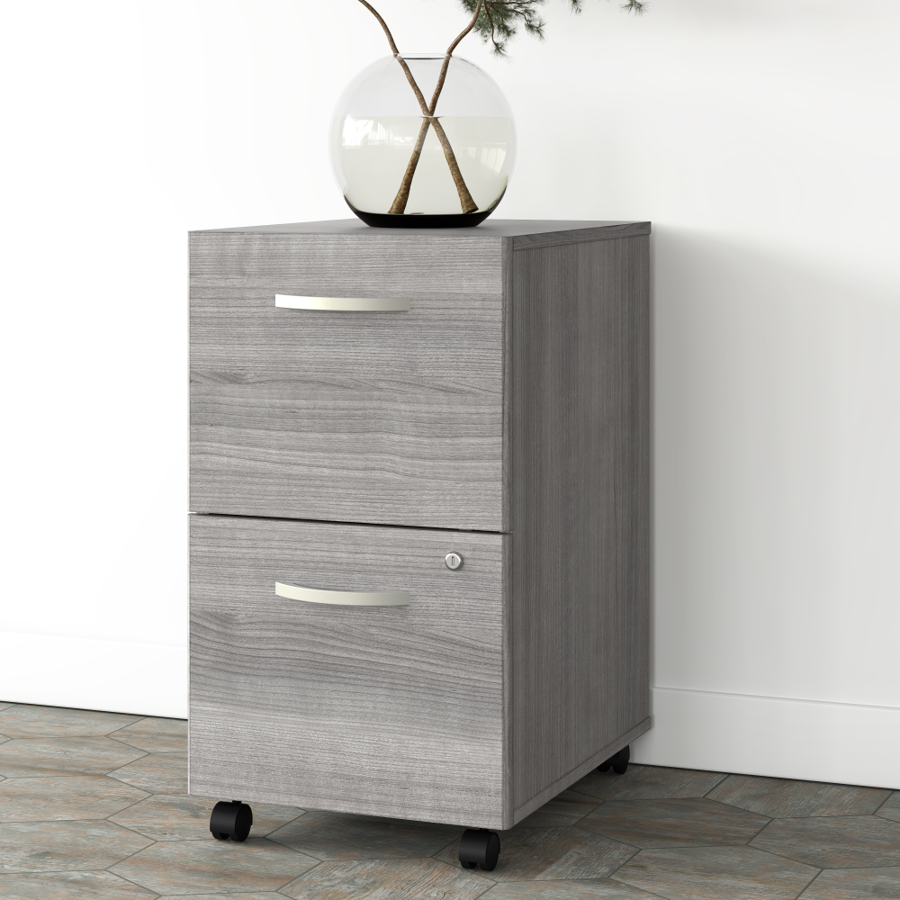 Shop Bush Business Furniture Studio A 2 Drawer Mobile File Cabinet - Assembled, Image 02, SDF116PGSU-Z, #color_platinum gray