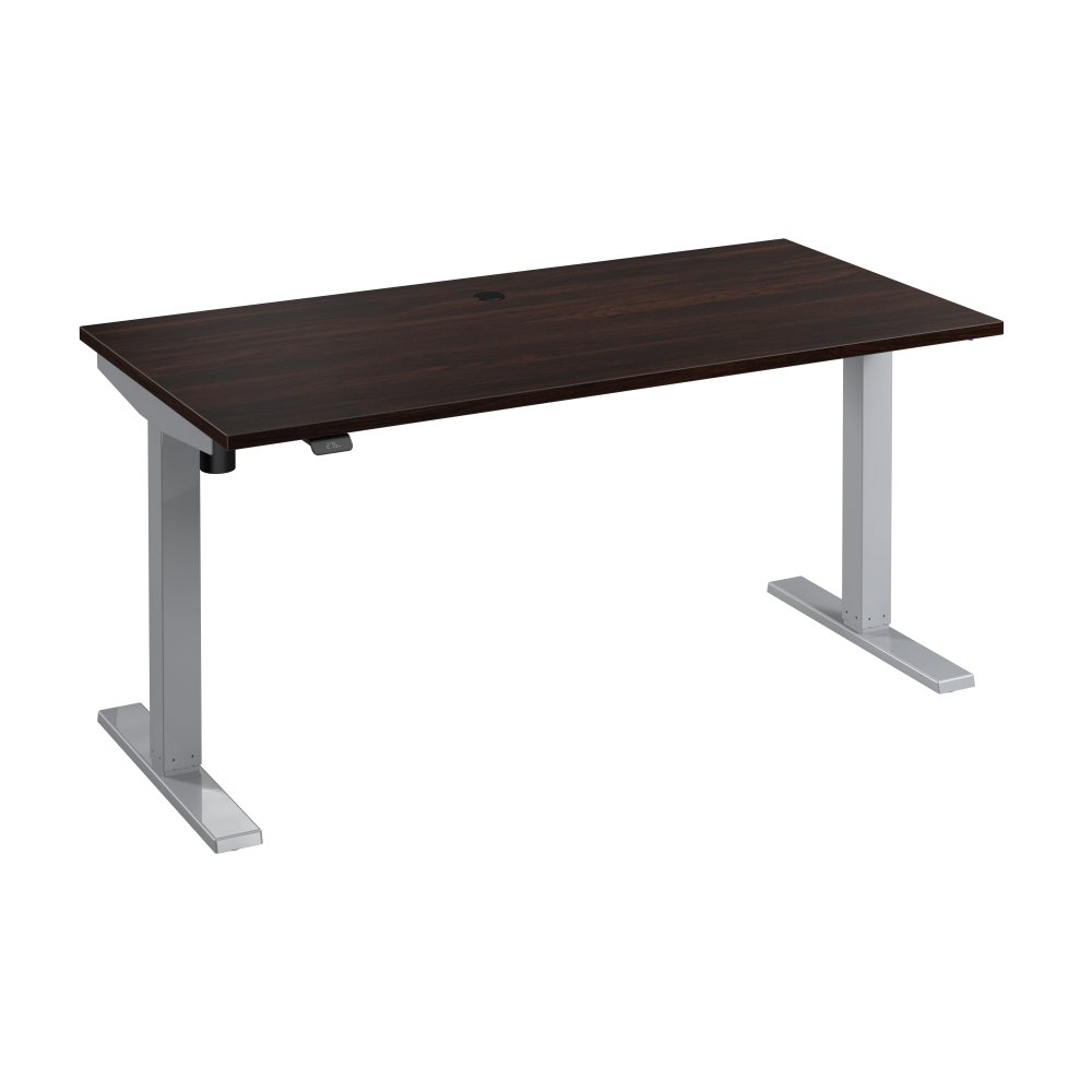 Shop Bush Business Furniture Move 40 Series 60W x 30D Electric Height Adjustable Standing Desk, Image 01, M4S6030BWSK, #color_black walnut/cool gray metallic