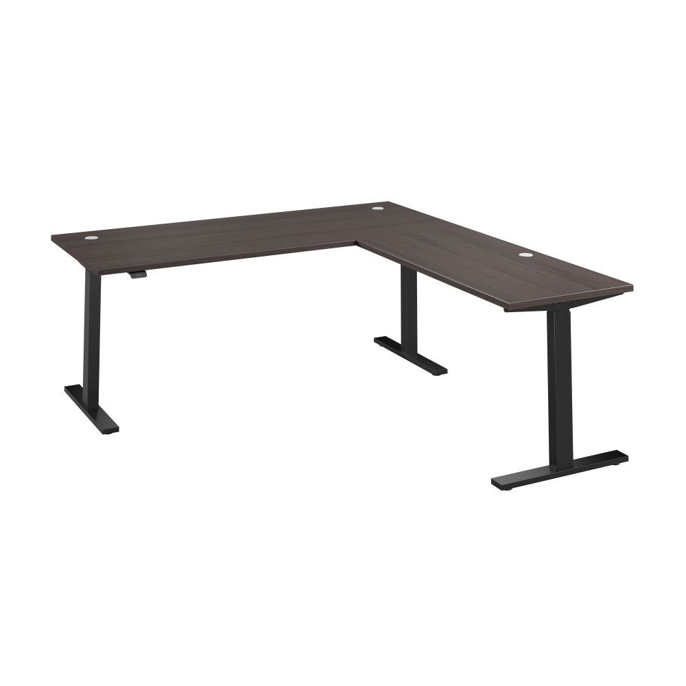 Shop Bush Business Furniture Move 60 Series 72W Height Adjustable L Shaped Standing Desk, Image 01, M6SL7278SGBK, #color_storm gray/black powder coat