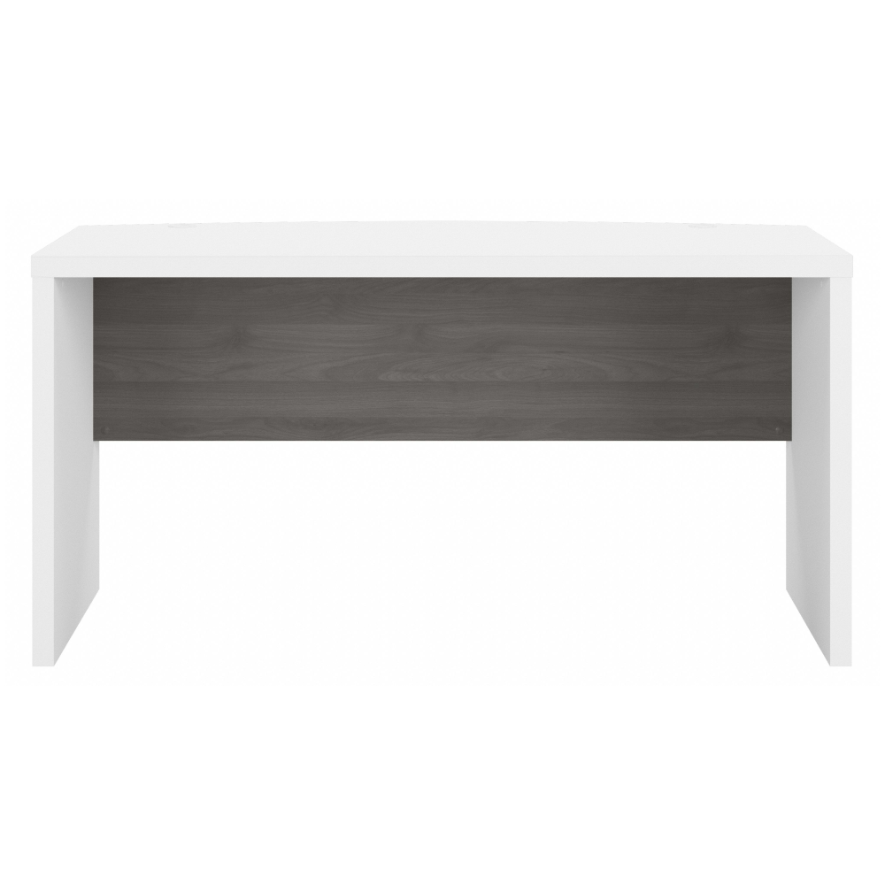 Shop Bush Business Furniture Echo 60W Bow Front Desk, Image 03, KI60505-03, #color_pure white/modern gray