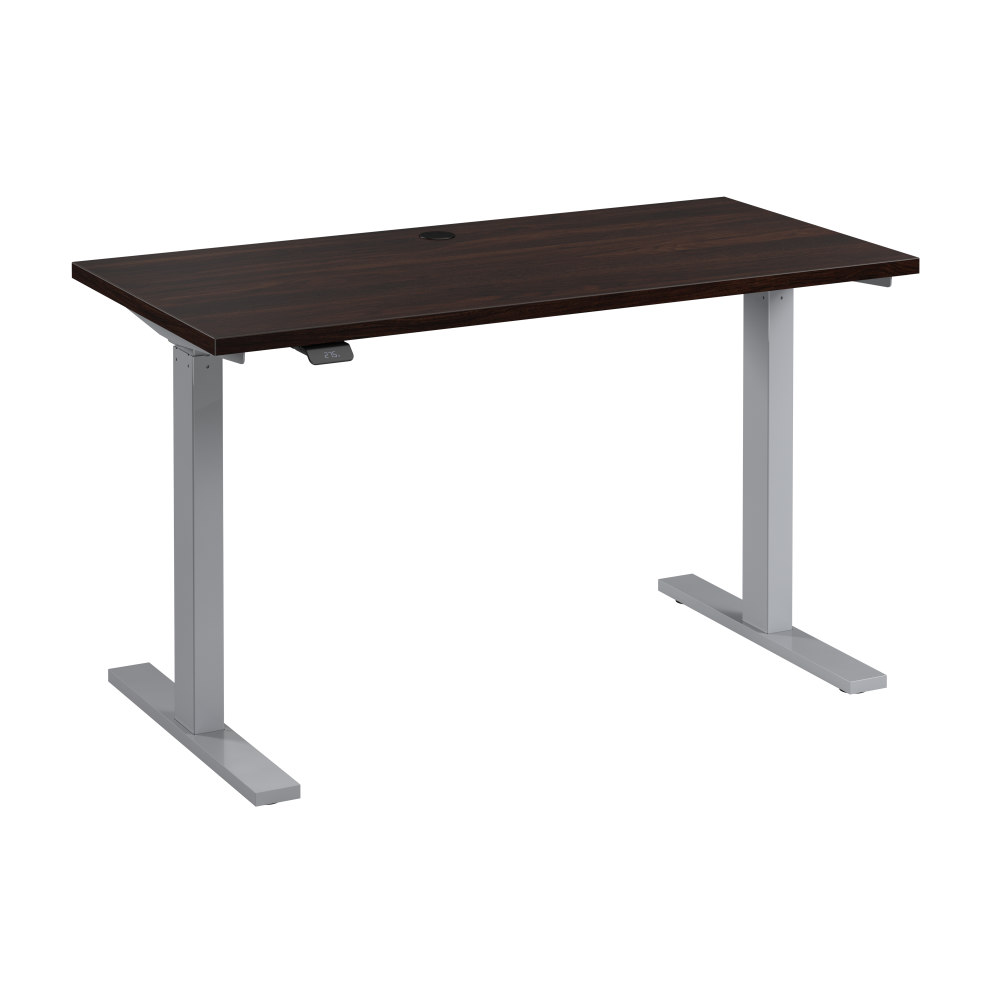 Shop Bush Business Furniture Move 60 Series 48W x 24D Electric Height Adjustable Standing Desk, Image 01, M6S4824BWSK, #color_black walnut/cool gray metallic