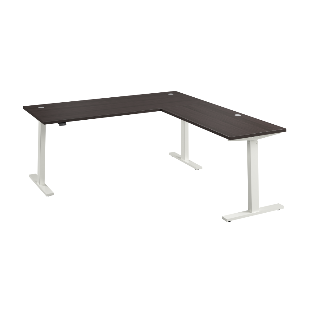 Shop Bush Business Furniture Move 60 Series 72W Height Adjustable L Shaped Standing Desk, Image 01, M6SL7278SGWK, #color_storm gray/white powder coat