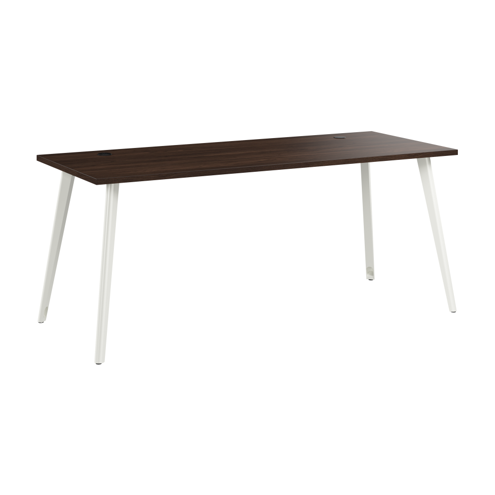 Shop Bush Business Furniture Vista 72W x 30D Computer Desk with Splayed Metal Legs, Image 01, VSD172BW, #color_black walnut