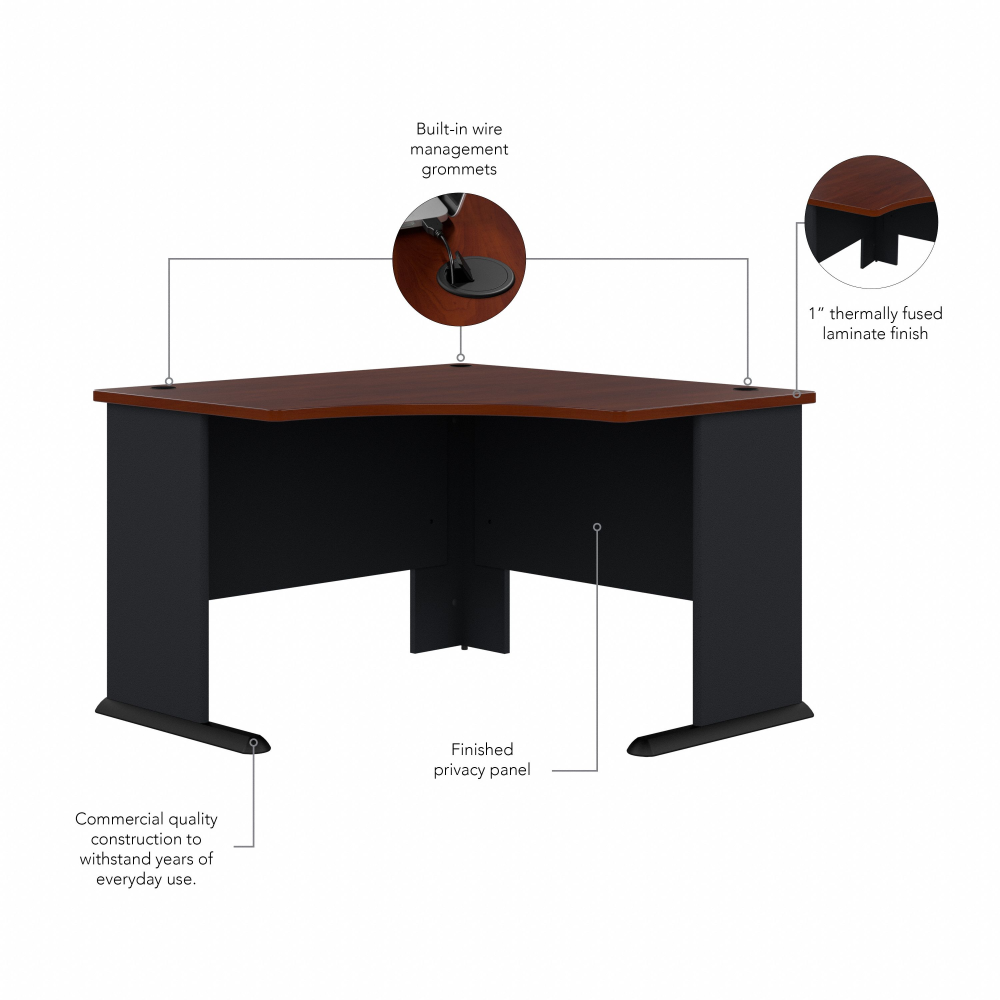 Shop Bush Business Furniture Series A 48W Corner Desk, Image 08, WC90466A, #color_hansen cherry/galaxy
