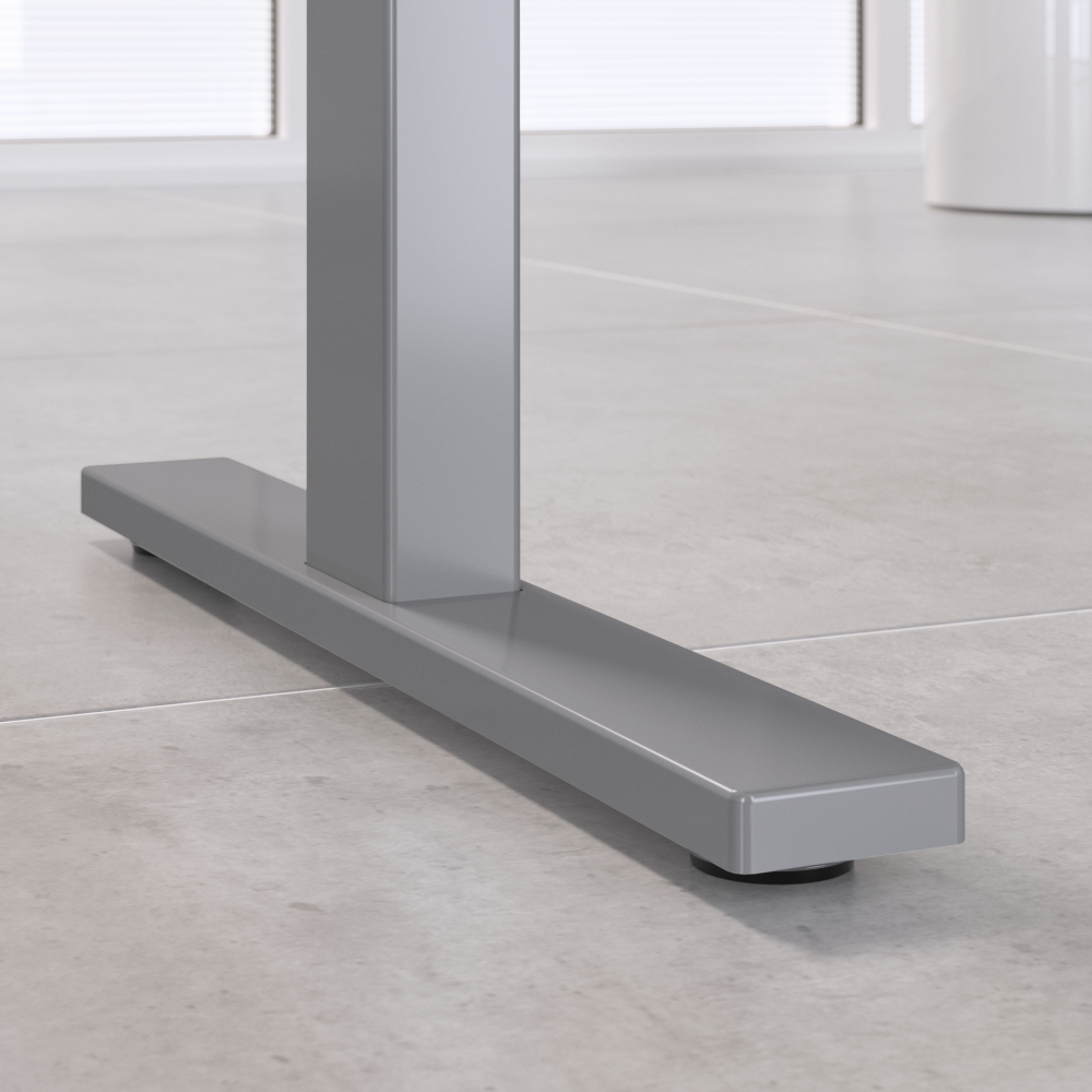 Shop Move 60 Series by Bush Business Furniture 60W x 30D Height Adjustable Standing Desk with Storage, Image 03, M6S011SGSU, #color_storm gray/cool gray metallic