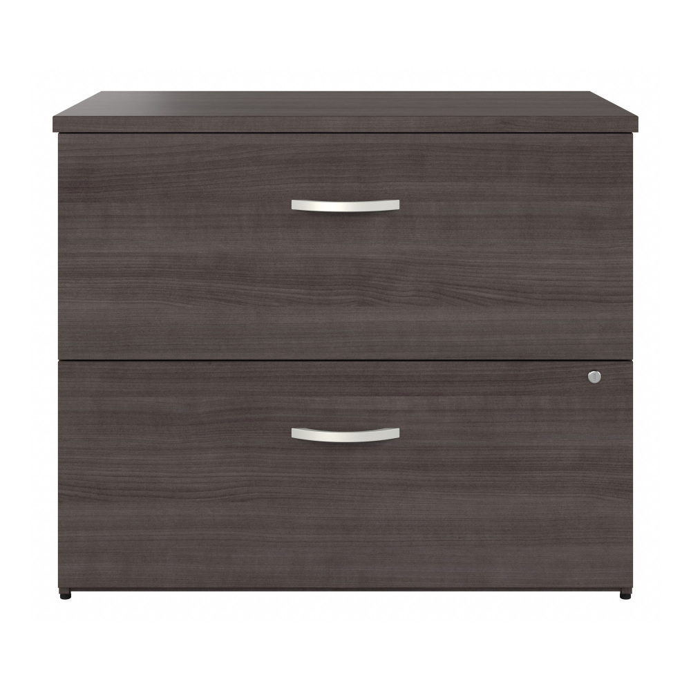 Shop Bush Business Furniture Hybrid 2 Drawer Lateral File Cabinet - Assembled, Image 03, HYF136SGSU-Z, #color_storm gray